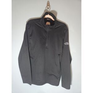 The North Face LG Long Sleeve 1/4 Zip Collard BLK Casual Pullover "All IN" Pride
